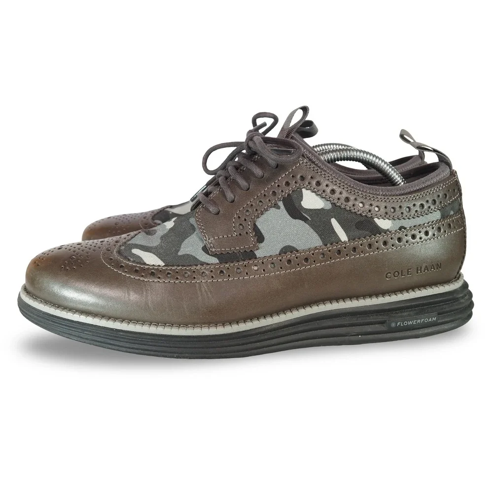 Cole Haan OriginalGrand Longwing‎ Oxford Men 10M Brown Camo Leather C36523